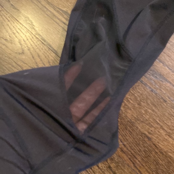 Nanette Lepore Moto Leggings Small S Mesh Panel EUC Black - Picture 8 of 8